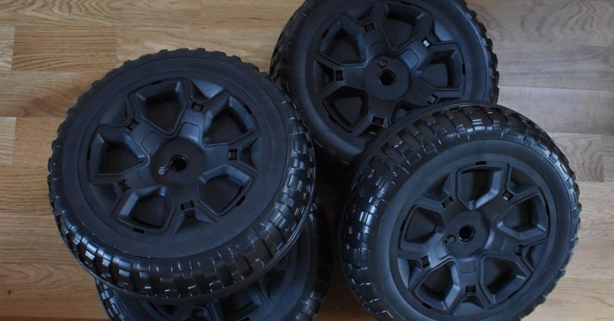 How to Change Power Wheel to Rubber Tires